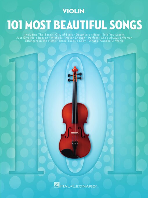 Cover image for 101 Most Beautiful Songs for Violin